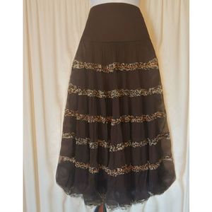 Laundry by Shelli Segal Brown Skirt